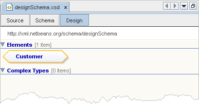 Working With XML Schemas Using the Design View