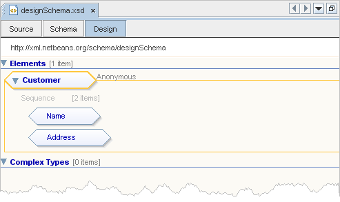 Working With XML Schemas Using the Design View