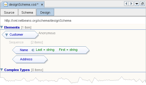 Working With XML Schemas Using the Design View