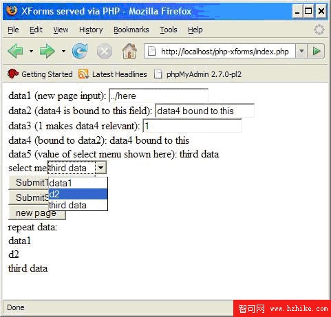 使用PHP創建XForms 第2部分