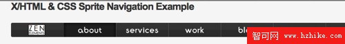 XHTML & CSS Sprite Navigation