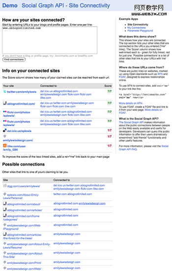 Social Graph API Site Connectivity for A Blog Not Limited