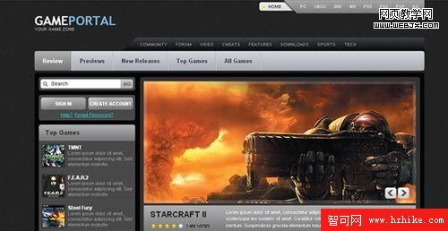 Gaming Portal CSS Template