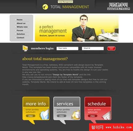 Total Management 20個高質量的免費CSS模板