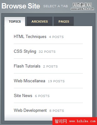 Create a Slick Tabbed Content Area using CSS & jQuery screen shot.