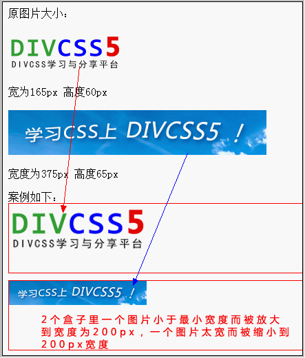 css div最小寬度最大寬度min-width max-width用法案例截圖