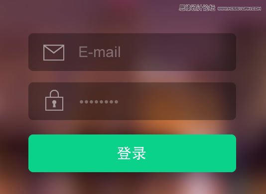 Fireworks設計一個扁平化風格的登錄界面,PS教程,思緣教程網