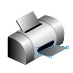 Fireworks繪制精致打印機圖標