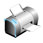 Fireworks繪制精致打印機圖標
