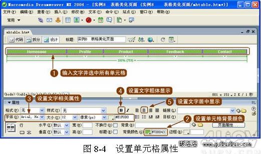 如何在Dreamweaver中制作表格美化頁面