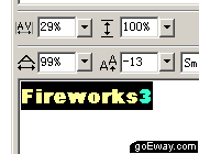 Fireworks制作環繞文字