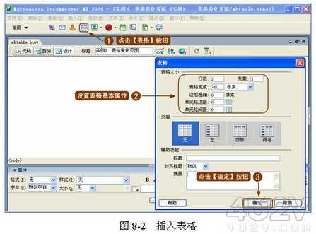 如何在Dreamweaver中制作表格美化頁面