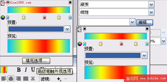 FW制作放射光感字體效果