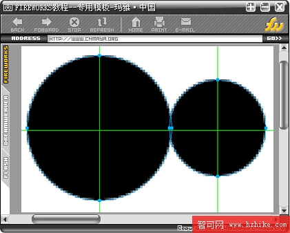 Fireworks仿MSN浏覽器制作啞鈴按鈕  