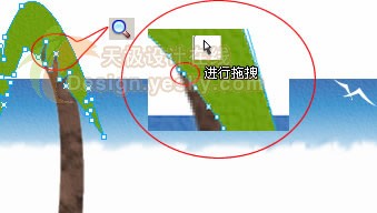 Fireworks鼠繪教程：繪制清新的卡通海景圖_中國教程網
