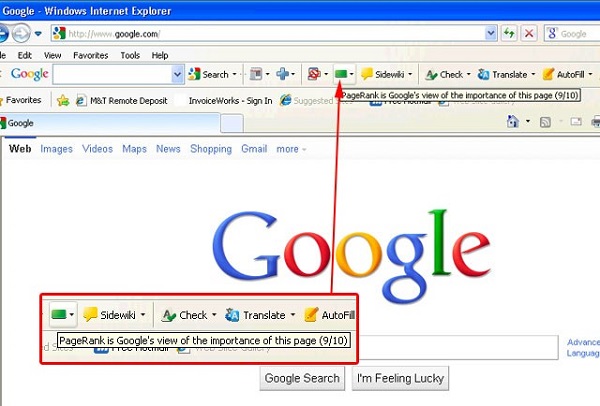 Google 谷歌 PageRank