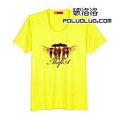 [VT]短袖印花T恤 黑手黨系列(1) 鮮黃色