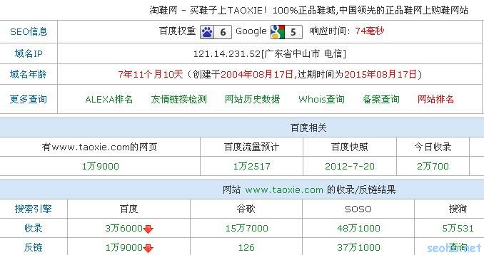 劉禹成：電商網站SEO案例分析之淘鞋網 教程